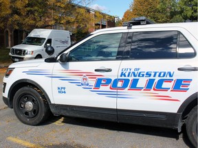 A Kingston-area teen was busted for driving at 77 km/h over the speed limit on his father's motorcycle.
