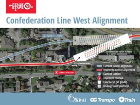 The city announced Thursday, March 24, 2016 a new alignment for the western LRT line at Cleary station. Instead of the LRT tunnel cutting through the Unitarian campus, it will cut through an existing strip mall to connect with Richmond Road.