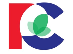 The Progressive Conservative party has unveiled its new logo.