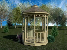 A rendering of the gazebo that will be raffled off in support of Manoir Ronald McDonald House Charities Ottawa.