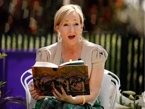 British author J.K. Rowling, creator of the Harry Potter fantasy series.