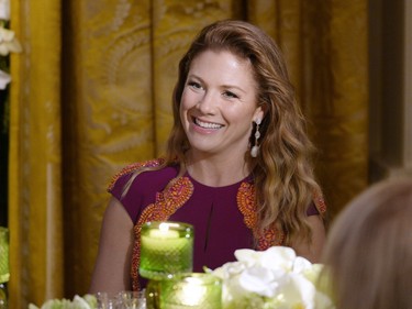WASHINGTON, DC - MARCH 10: First Lady Sophie Gregoire Trudeau of Canada attends a State Dinner at the White House March 10, 2016 in Washington, D.C. Hosted by President and First Lady Obama, the dinner is in honor of Prime Minister Justin Trudeau and First Lady Sophie Gregoire Trudeau of Canada.