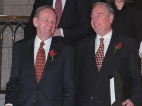 Then-prime minister Jean Chrétien and his finance minister, Paul Martin, tackled the deficit.