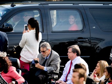 Canadian Prime Minister Justin Trudeau and his wife Sophie Grégoire, arrive at the White House in Washington, Thursday, March 10, 2016.