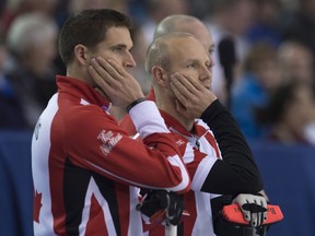 A comeback victory against New Brunswick keeps Pat Simmons' foursome in contention for a shot a third consecutive Brier title.