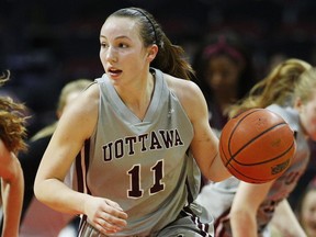 The Gee-Gees' Kellie Ring, seen in a file photo, had 14 points in the OUA final.