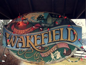 Wakefield Village sign.