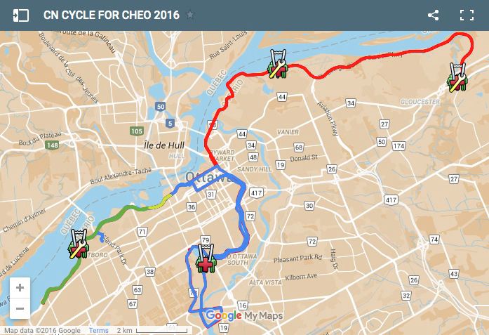 CN CYCLE ROUTES