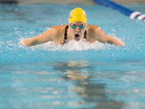 Ottawa swimmer Erika Seltenreich-Hodgson, shown competing in 2014, is on her way to the Olympics this sumer in Rio.
