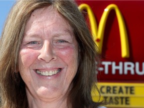 Esther Brake stands outside a set of Golden Arches in Ottawa.