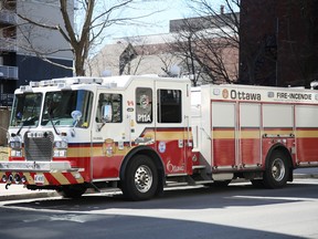 Firefighters were called to an Experimental Farm barn Friday, where they discovered smouldering manure.