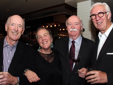 From left, Bob Redman with Gurtie Kenny, lawyer John Cardill and Harry Near, principal at Earnscliffe Strategy Group.