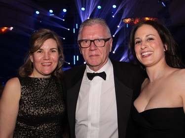 From right, cancer survivor Dr. Elianna Saidenberg with her oncologist, Dr. Rachel Goodwin, and surgeon, Dr. John Lorimer, at the Hilton Lac-Leamy on Saturday, April 2, 2016, in support of the Patient Urgent Needs Fund and the creation of a Chair in Advanced Stem Cell Therapy.