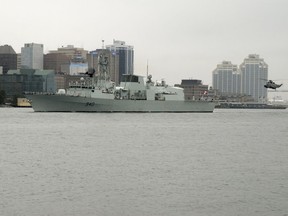 HMCS St.John's is shown in this file photo. Photo courtesy RCN.