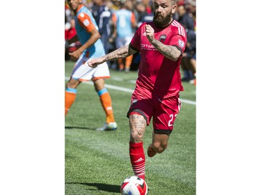 JONNY STEELE Jonny Steele of the Ottawa Fury FC during the game against the Miami FC at the Fury's home-opener Saturday April 30, 2016 at TD Place.   Ashley Fraser