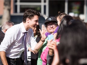 Prime Minister Justin Trudeau was pressing the flesh this week in Saskatoon.