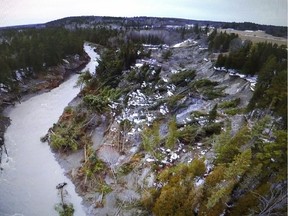 The landslide in Horton township near Renfrew.