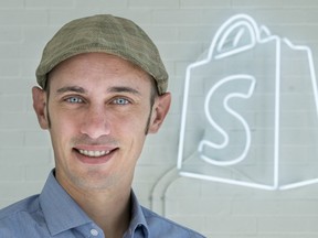 Tobi Lutke, CEO of Shopify, an online store, is seen in the company's Montreal office, Wednesday, February 18, 2015.