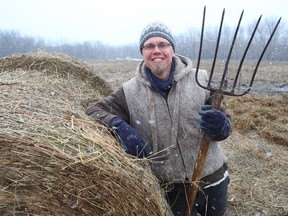 Marcus Rempel is a member of  Ploughshares Communal Farm near Beausejour, Man.. The group grows its own vegetables, raises and slaughters its own animals and makes its own cheese.