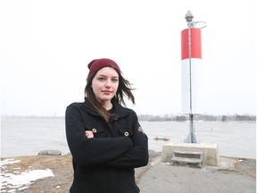 Megan Maloney had attached a geocache to the old lighthouse, that stood at the end of the breakwater at Dick Bell Park. She's unhappy to lose that, and to see a "boring" new navigation aid in place of the former structure.