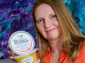 Melanie Walker has cooked up a line of fruit-filled rice puddings that are now being carried in half a dozen area stores.