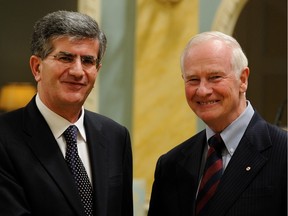 Gov. Gen. David Johnston received credentials from Pavlos Anastasiades, high commissioner for Cyprus.