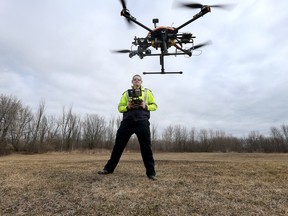 Renfrew paramedic James Power has a special license to fly a drone. The drone's use by first responders has attracted international attention.