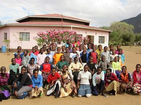 Pictured is a 2015 graduating class from a TEMBO program in Longido, Tanzania, that prepares girls for secondary school.