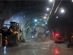 Rideau Station cavern excavation.