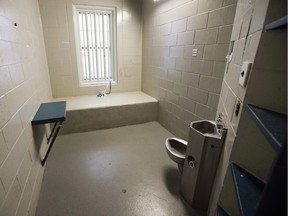 A segregation cell is shown in the Kingston Penitentiary in Kingston, Ontario on Wednesday October 2, 2013. The federal prison watchdog says Corrections Canada must stop isolating mentally ill, suicidal or self-harming prisoners, saying inmates in segregation units are all too easily able to kill themselves.In a report released on World Suicide Prevention Day.