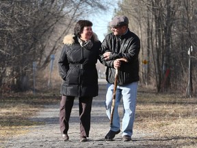 Seven years ago, Denis Simard's wife, Phoebe, had a stroke that left her in a coma for three months, robbed her of speech and left her paralyzed down her right side. Phoebe can now walk with a cane and lift her right arm slightly, but still has great trouble forming words.