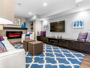 2nd place, best new designer: This basement by Cynthia Marleau-Ryder was created as a dual man-woman cave.