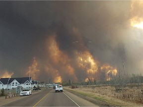 Fort McMurray residents are fleeing a massive wildfire.