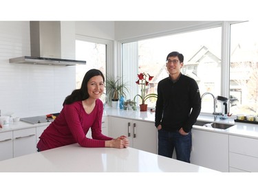 36 Granville, Ottawa. Suzanne and Michael Woo in their kitchen.  Photo by Jean Levac