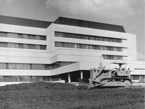 The Children's Hospital of Eastern Ontario (CHEO) is seen during construction in 1974. A collection of personal stories from the early years at CHEO, entitled Birthing a Children’s Hospital, is now available.