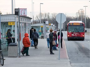 File photo of Baseline Station opposite Algonquin College at Woodroffe Ave.