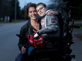 Jonathan Pitre, 15, and his mom Tina Boileau will participate in Ottawa Race Weekend to raise funds for the EB charity, DEBRA Canada. (Julie Oliver file photo)