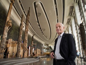 Architect Douglas Cardinal at the Canadian Museum of History in 2014.