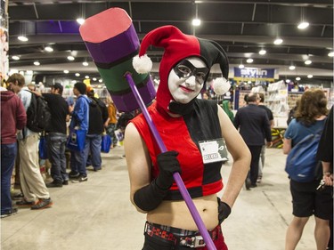 Brandon Saikali attended Comiccon as Harley Quinn, from Batman. (Bruce Deachman, Ottawa Citizen)
