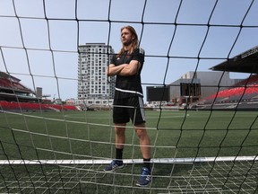 Ottawa Fury FC player Lance Rozeboom poses for a photo at TD Place at Lansdowne Park in Ottawa Friday May 20, 2016.