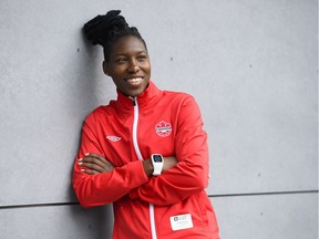 Kadeisha Buchanan, the winner of the Hyundai Young Player award at the 2015 World Cup, was at TD Place for Ottawa Fury FC’s game against Minnesota United FC Saturday, promoting the Canadian women’s team’s friendly against Brazil here on June 7.