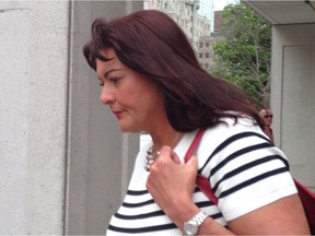 Clairvoyant Susanne Shields leaves court after testifying at the murder trial of Bhupinderpal Gill and his mistress, Gurpreet Ronald on Thursday, May 26, 2016.