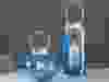 Colton Nickel & Blue Glass Lanterns, which range from $63.17 â $79.37, at potterybarn.com