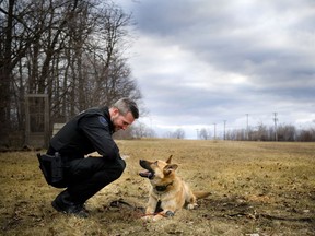 Riso and his handler, Const. Brett Chisholm, started in the canine unit in August of 2015.