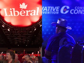 Both the Liberal and Conservative parties are set to kick off their biennial convention Thursday night .