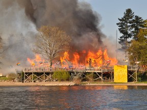 A dramatic fire Friday night heavily damaged the main building of Esprit Whitewater, near Fort Coulonge, QC, about 90 minutes from Ottawa.