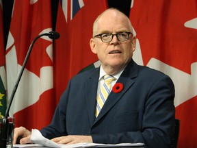 Ontario financial accountability officer Stephen LeClair at a news conference in November 2015.
