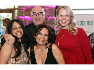 From left, Darpan Ahluwalia with Sid Cratzbarg, Tiffany Smith and art dealer Lilia Faulkner (front) at the Loft Gala, held at the Hilton Lac Leamy on Saturday, April 30, 2016, in support of the Ottawa Regional Cancer Foundation.