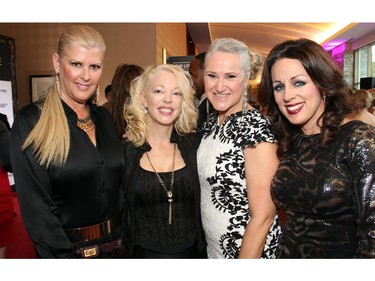 From left, LeeAnn Lacroix, one of the ambassador's for this year's Loft Gala, with Peggy Taillon, Ann Rickenbacker and Tammy Laverty at this year's gala evening, held at the Hilton Lac Leamy on Saturday, April 30, 2016, in support of the Ottawa Regional Cancer Foundation.