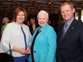 Janice and Earle O'Born, shown here in 2015 with Ontario Lieutenant Governor Elizabeth Dowdeswell (middle). (Caroline Phillips / Ottawa Citizen file photo)